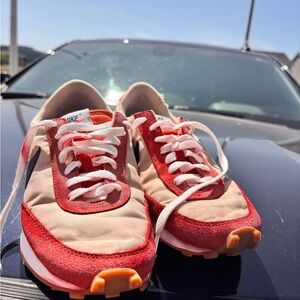 Nike Red and Cream Running Shoes